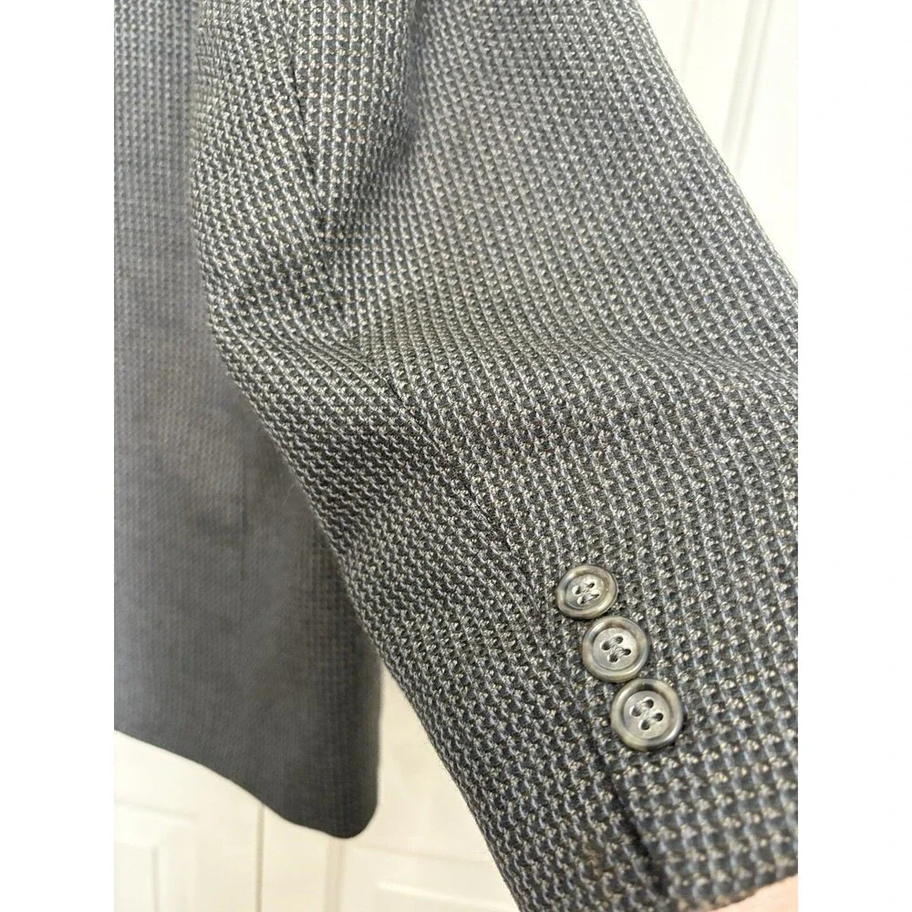 Per Gruppo STARS Men’s Blazer Size 46R Black Gray  Sport Coat Jacket